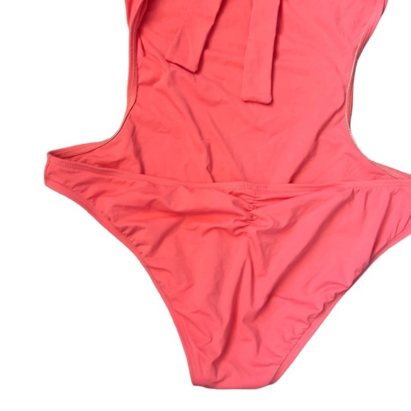 L*Space Free Love Fringe Cut Out One Piece Bathing Suit in Watermelon - Picture 10 of 11